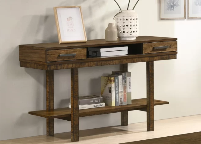 WOODEN CONSOLE TABLE
