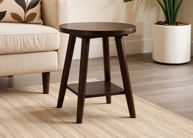 WOODEN END TABLE