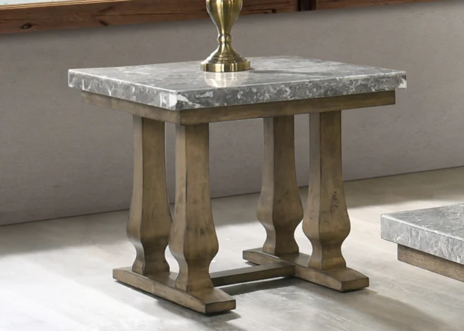 MARBLE END TABLE